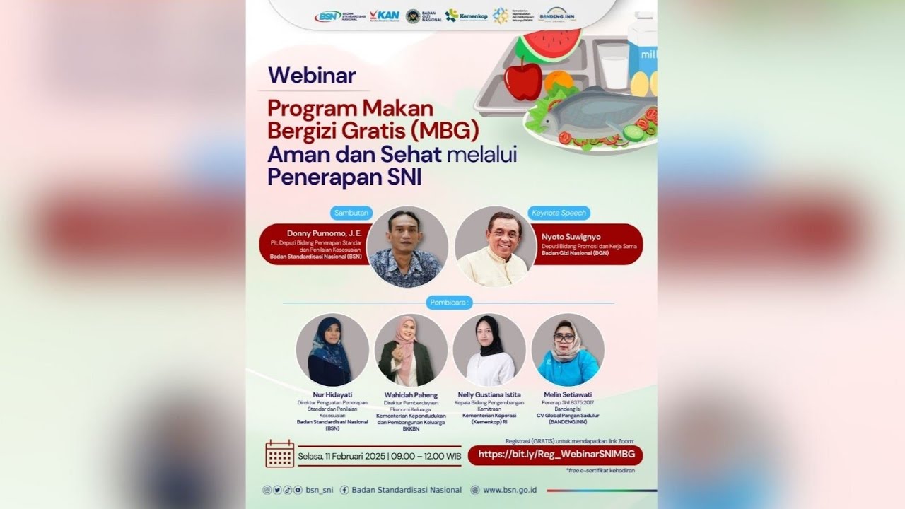 Program Makan Bergizi Gratis (MBG): Aman dan Sehat melalui Penerapan SNI