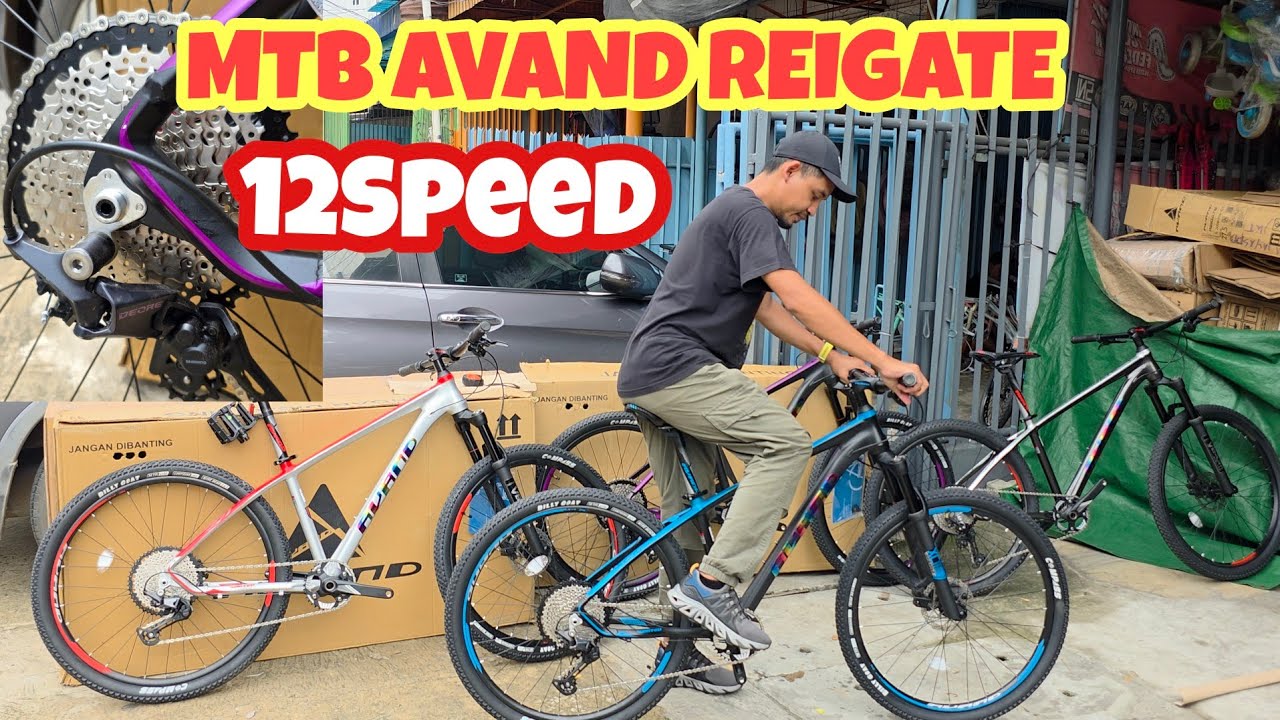 MTB AVAND REIGATE Deore 12speed Cuma 4jt an