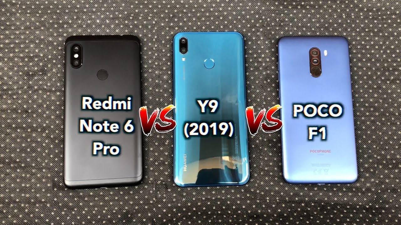 Huawei Y9 2019 vs Pocophone F1 Vs Xiaomi Redmi Note 6 Pro: Speed Test Comparison Review