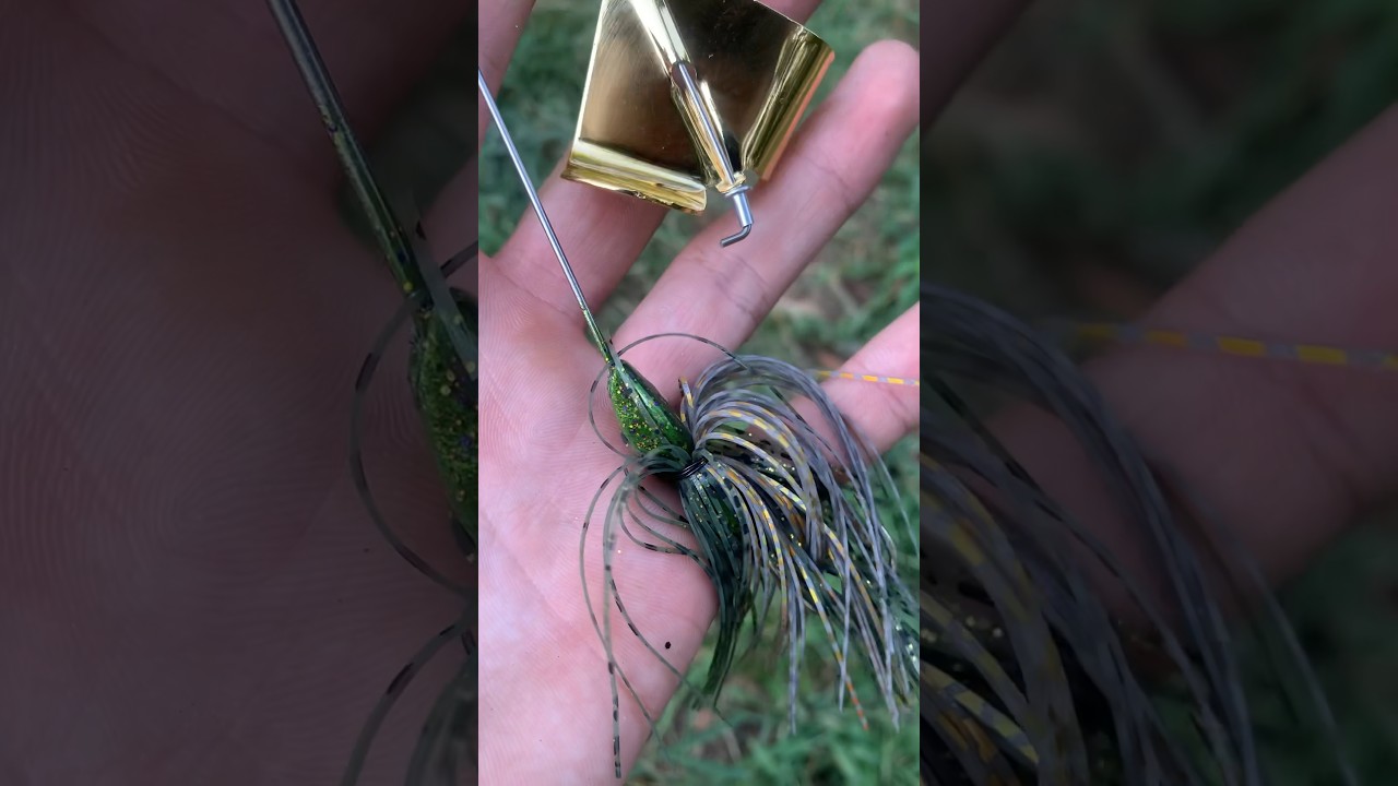 Making a GOLD Buzz Bait!!!😱#godfirst #bassfishing #newbaits #fishing #baitmaking #fish #marrking