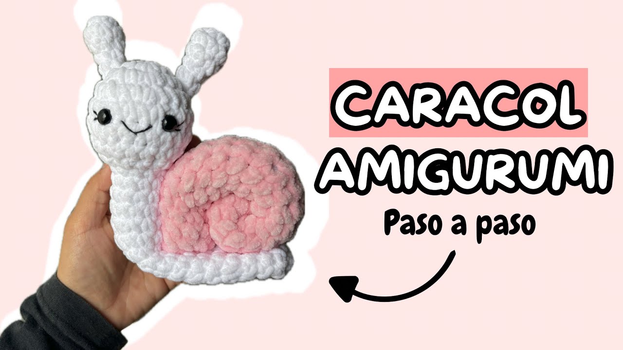 ✨Caracol tejido a crochet / tutorial súper fácil 🤗