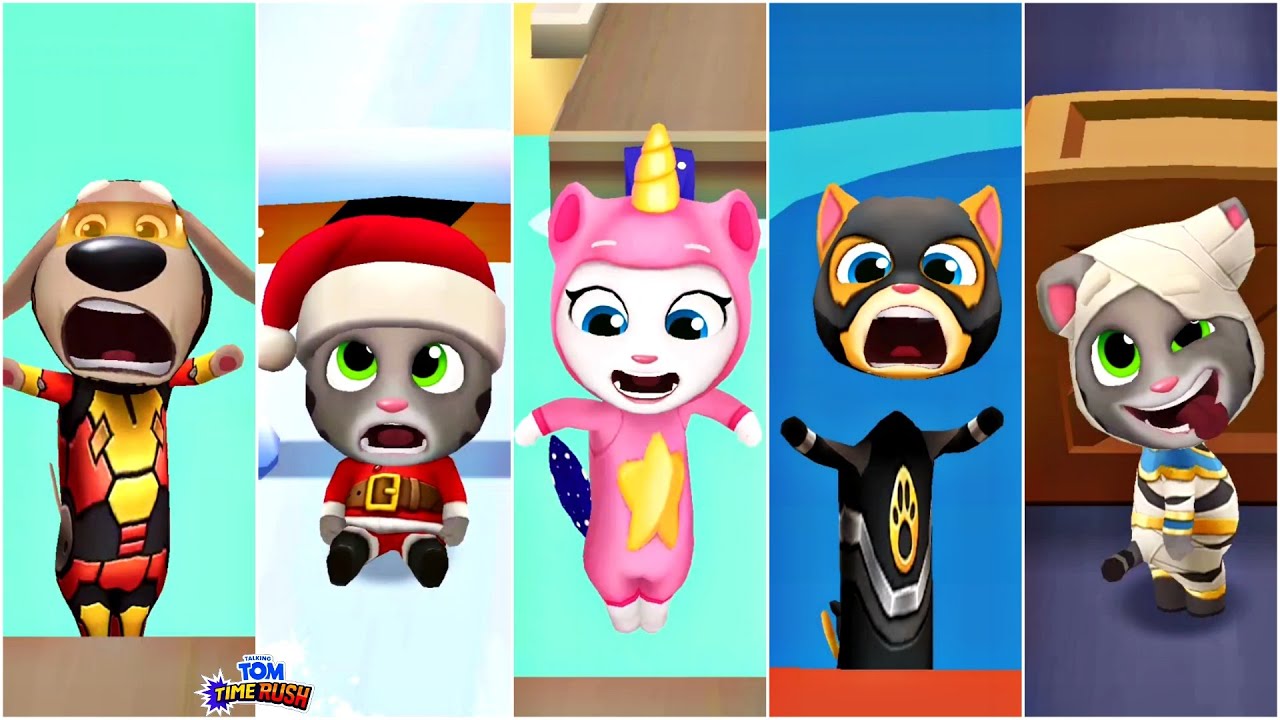 Funny Fails Talking Tom Gold Run - Ben, Tom, Angela - LILU Gameplay (Android, iOS)