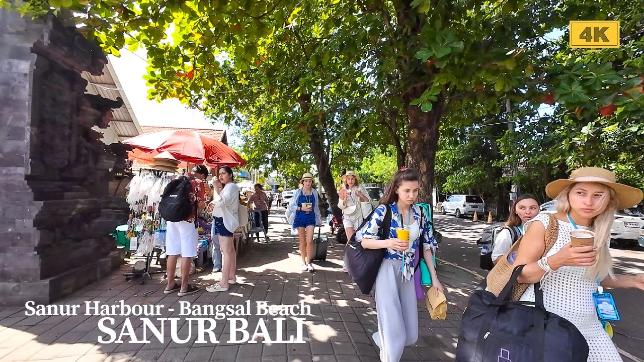 4K Peaceful Vibes Walking Along SANUR BALI | Walking Tour Sanur Harbour to Bangsal Beach 2026