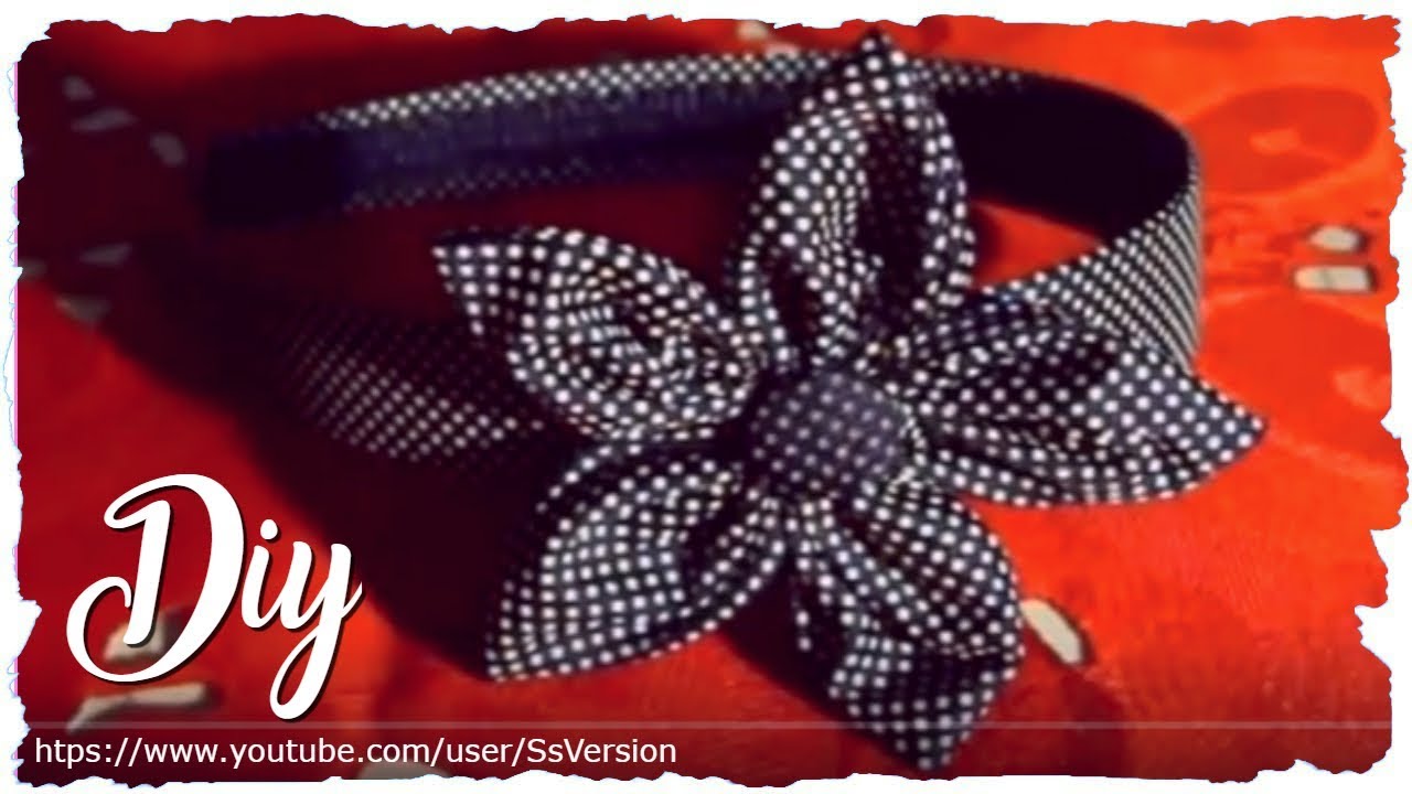 Cerchietto per Capelli con Fiore in Stoffa FAI DA TE | DIY Hairband with Fabric Flower