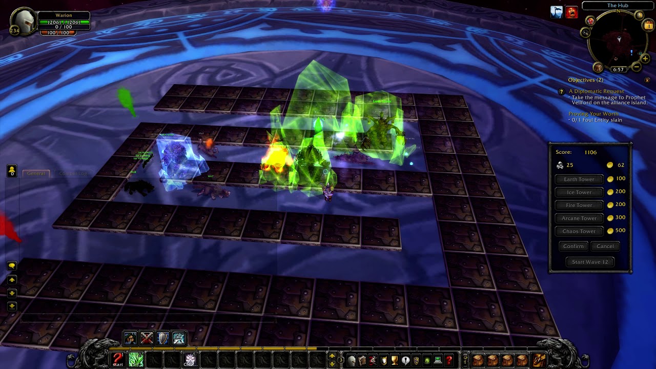 Tower Defence minigame in WoW - WIP