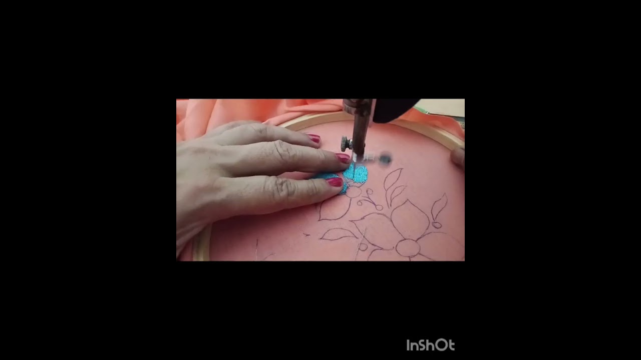 Learn how to make this beautiful Kashmiri stitch.  #embroidery #embroideryart #embroideryartwork.  