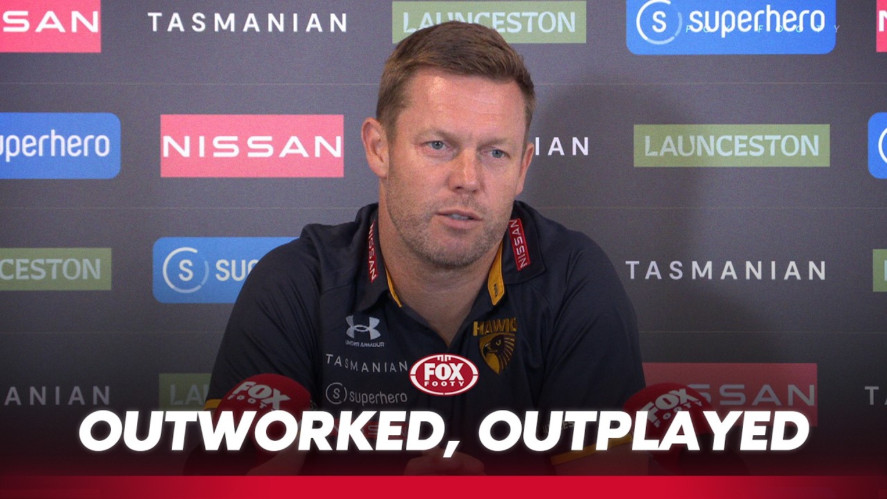 “Got what we Deserved”: Mitchell’s blunt message after opening round loss | Hawks Press Conference