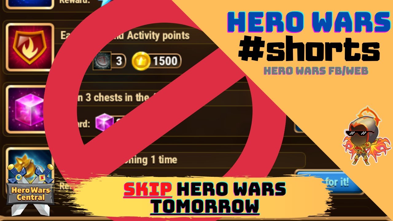 Maybe Don't Play Hero Wars Facebook Tomorrow #shorts