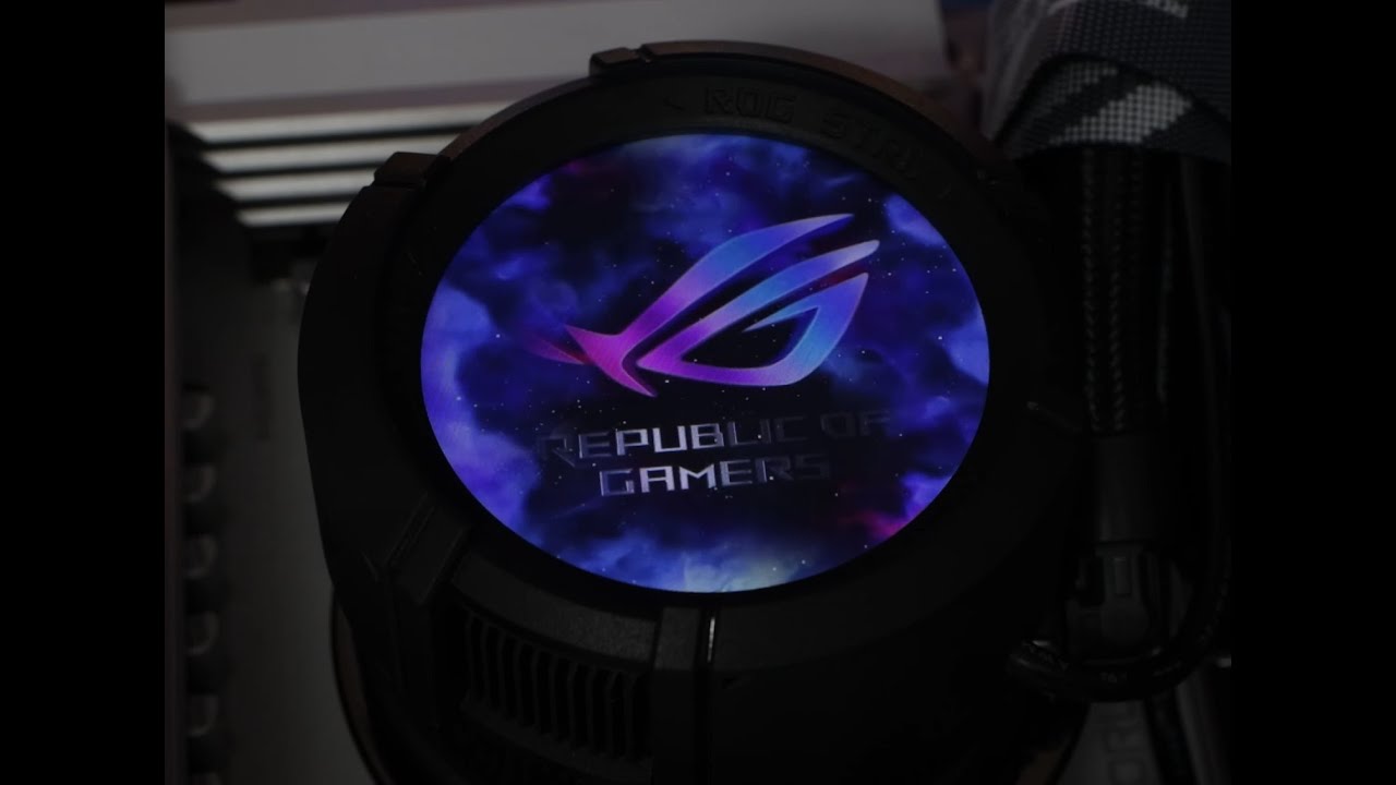 ASUS ROG Strix LC III 360 ARGB LCD unboxing & LCD functions