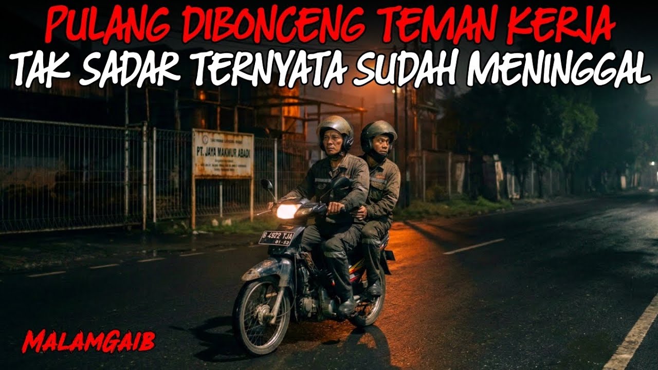 PULANG DIBONCENG TEMAN KERJA BARU TAU BESOK TEMANNYA SUDAH MENINGGAL SEBULAN LALU
