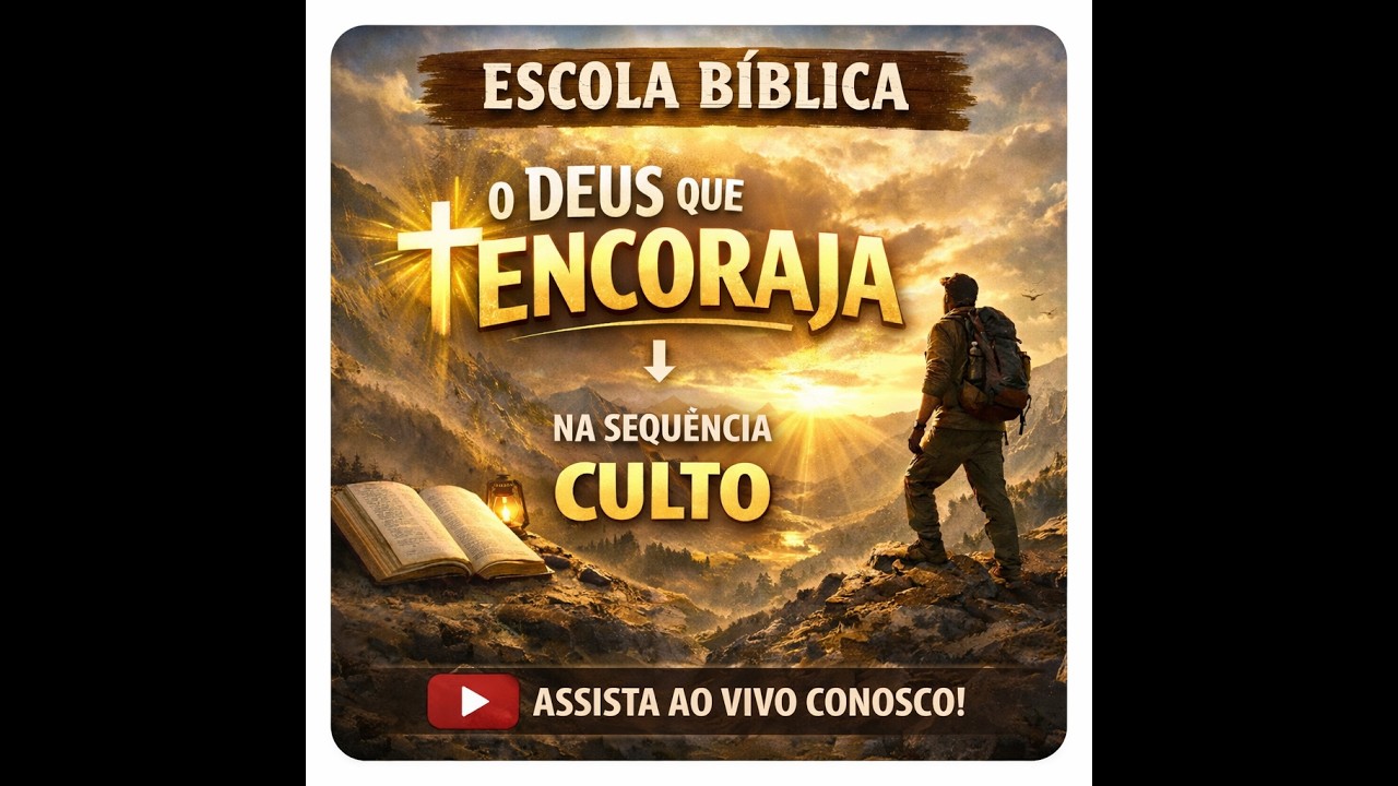 ESCOLA BÍBLICA: O DEUS QUE ENCORAJA/ CULTO ESCOLA BÍBLICA: O DEUS QUE ENCORAJA/ CULTO