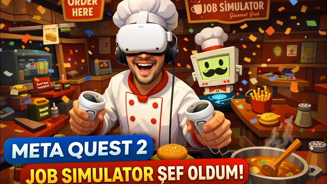 MASTERCHEF İSTEDİ AMA GİTMEDİM!! ( JOB SIMULATOR VR)!!