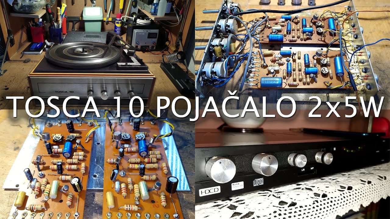 TOSCA 10 gramofonsko pojačalo - novi kondenzatori i novo kućište