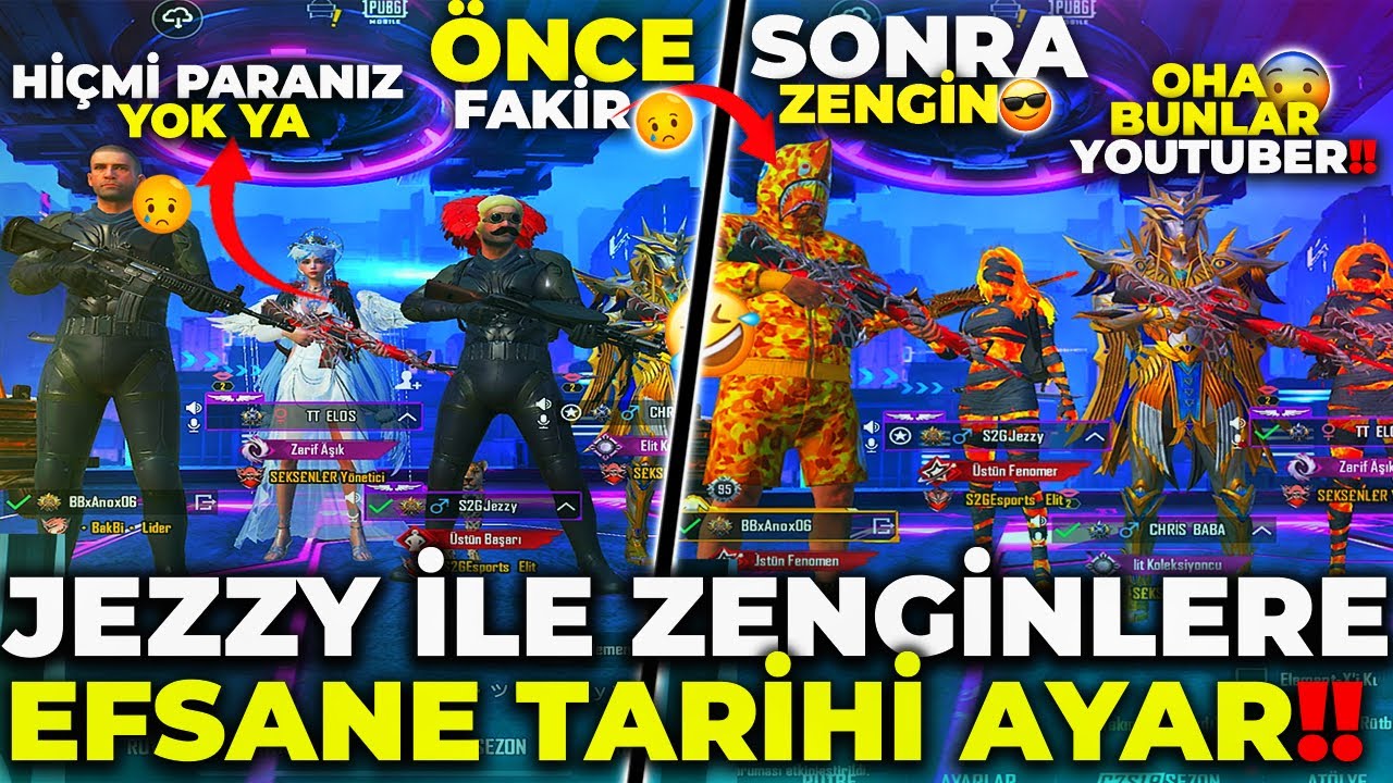 JEZZY İLE OTOMATİK EŞLEŞMEDEN GELEN ZENGİN SEVGİLİ ÇİFTE TARİHİ TROL❗️ÇOK ŞAŞIRDILAR 🤣 / PUBG MOBİLE