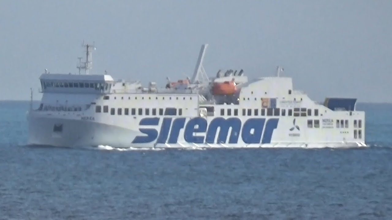 Nave Nerea in navigazione verso Trapani di ritorno da Pantelleria nel viaggio inaugurale