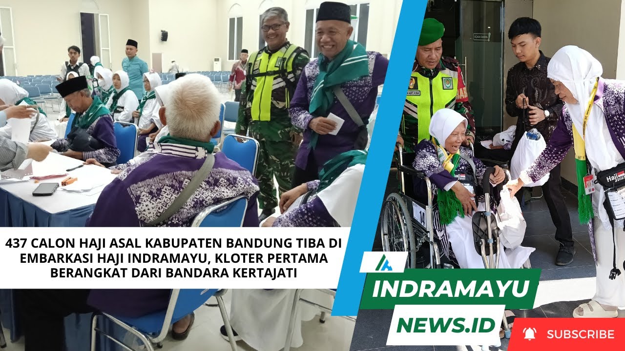 437 Calon Haji Asal Kabupaten Bandung Tiba di Embarkasi Haji Indramayu – Kloter Pertama 2025