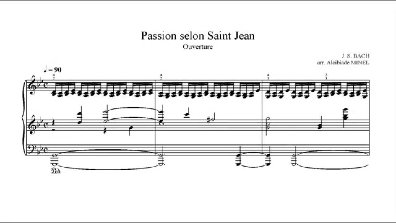 J.S. Bach - Johannes Passion - Herr, unser Herrscher (piano solo)