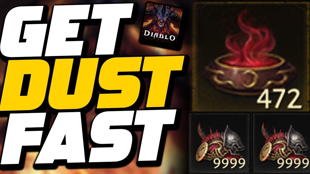 Best Methods To GET Dust For BLACKSMITH UPGRADES! | Diablo Immortal