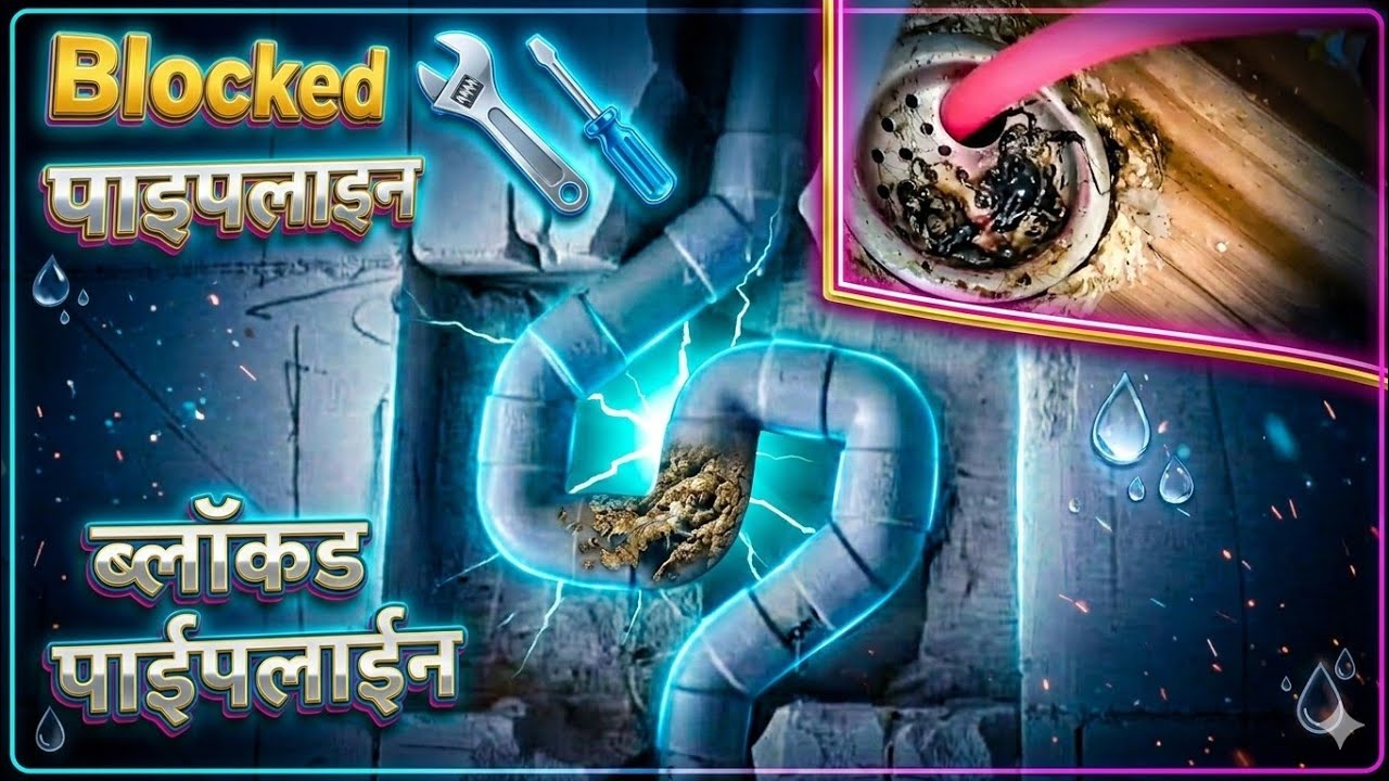 how to open blocked drain at home