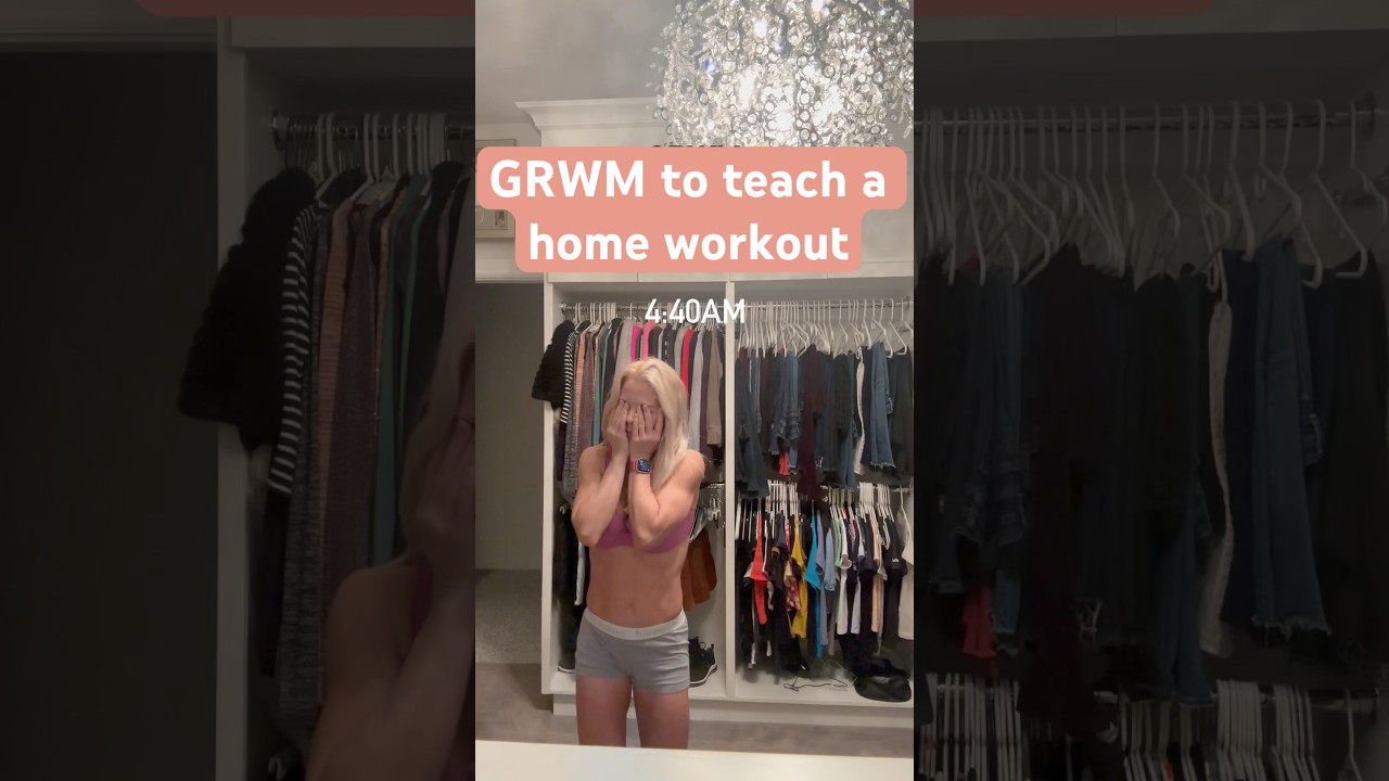 GRWM At 4:40AM To Teach HIIT 