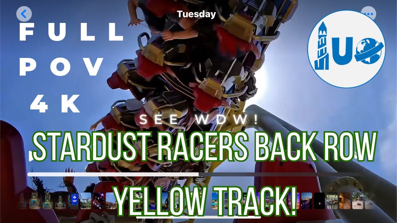 Full POV on Stardust Racers back row yellow side!
