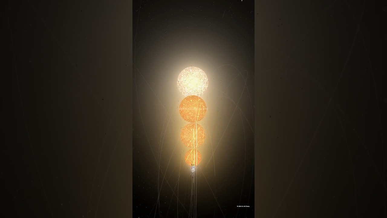 So KLEIN ist die SONNE wirklich 😱 #sonne #stephenson218 #universesandbox2 #sterne #lernen