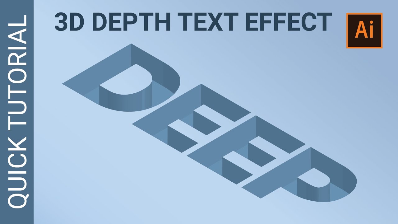 3D Depth Effect in Adobe Illustrator - 2022 Tutorial