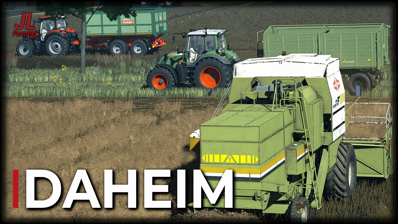 Kaum abgeholt schon im Einsatz! Unser neuer Fendt 514 auf der Rapsernte | LS25 Daheim Vlog #57