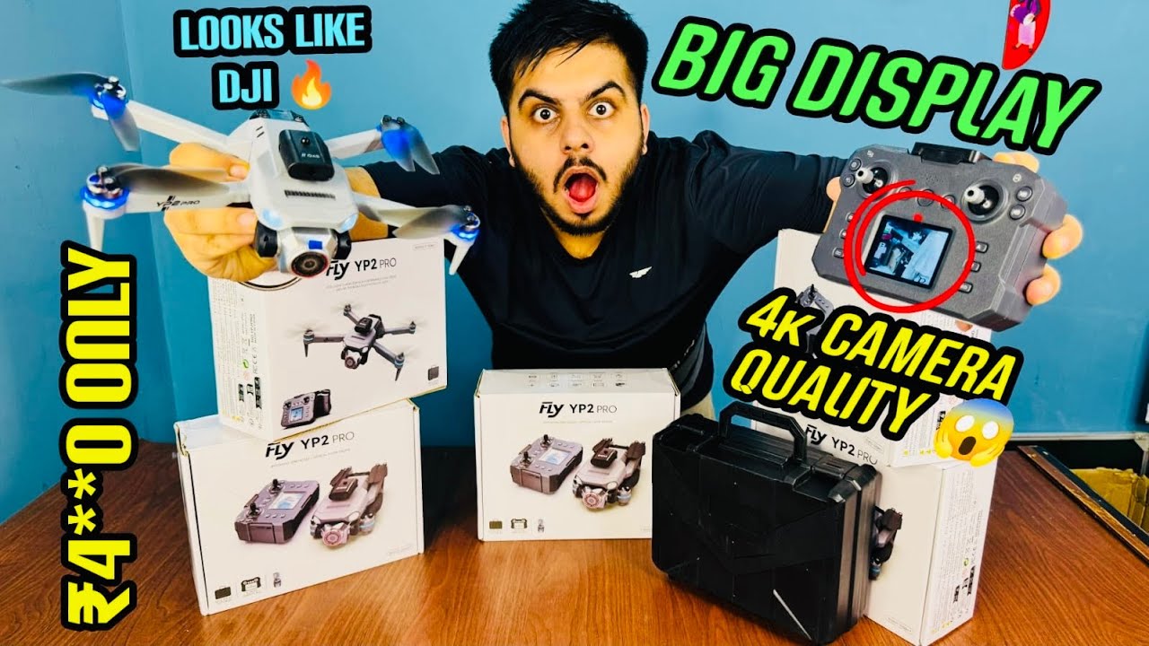 NEW YP2 Pro Drone 🚀 Big Screen Remote 📱 One Key Take Off ✈️ | Best 4K Camera Drone Under ₹4999 🔥