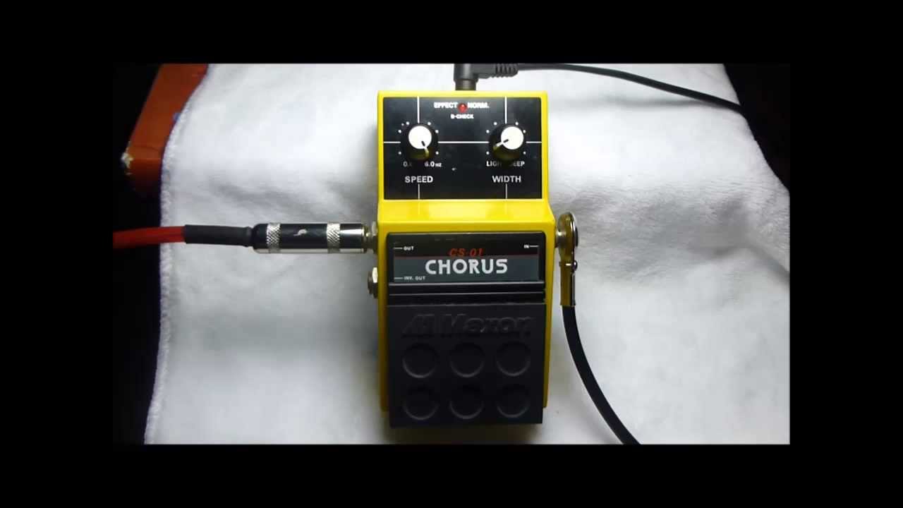 Maxon CS-01 Stereo Chorus Vibrato Guitar Effect Pedal