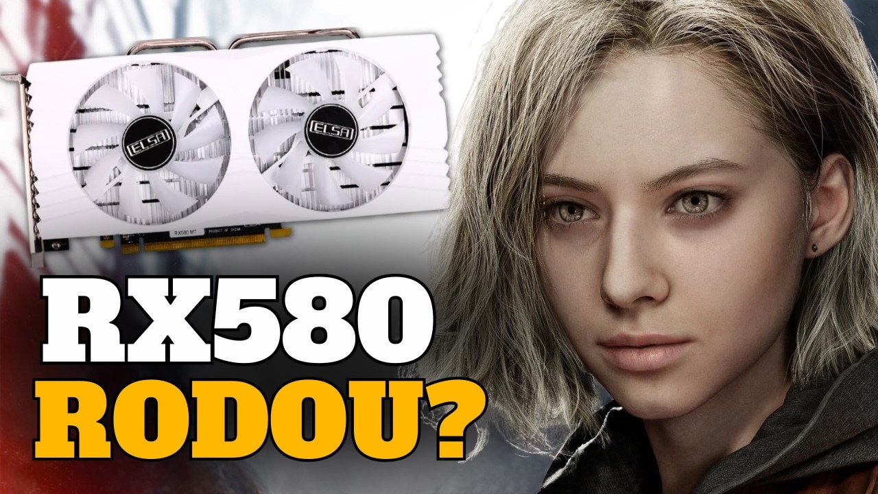 HOJE A LENDÀRIA RX580 TRANSCENDEU! TESTE EM RESIDENT EVIL REQUIEM!
