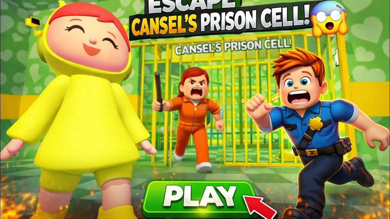 DON'T LET NINA CATCH YOU! 😨 (Prison Run Obby)