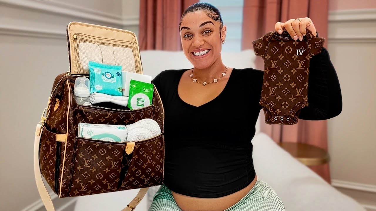 Pack Baby Girls Diaper Bag With Me For Birth!!