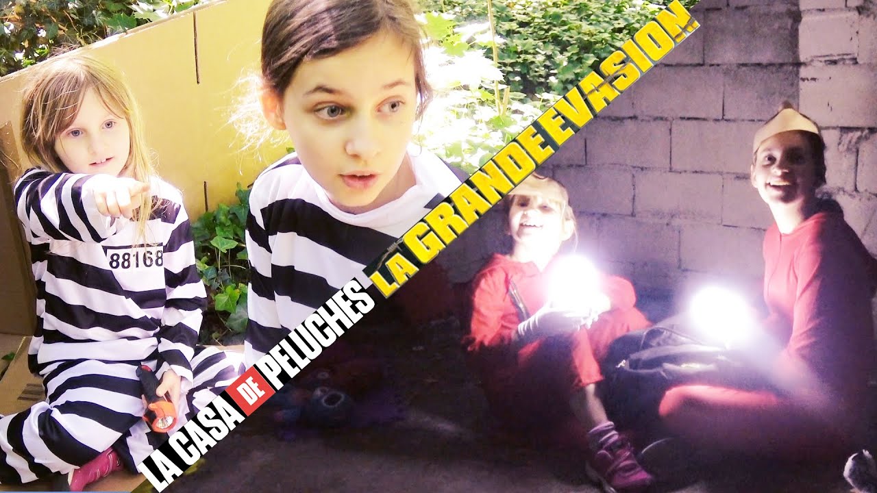 LA GRANDE EVASION et LA CASA DE PELUCHES en une SEULE video !!