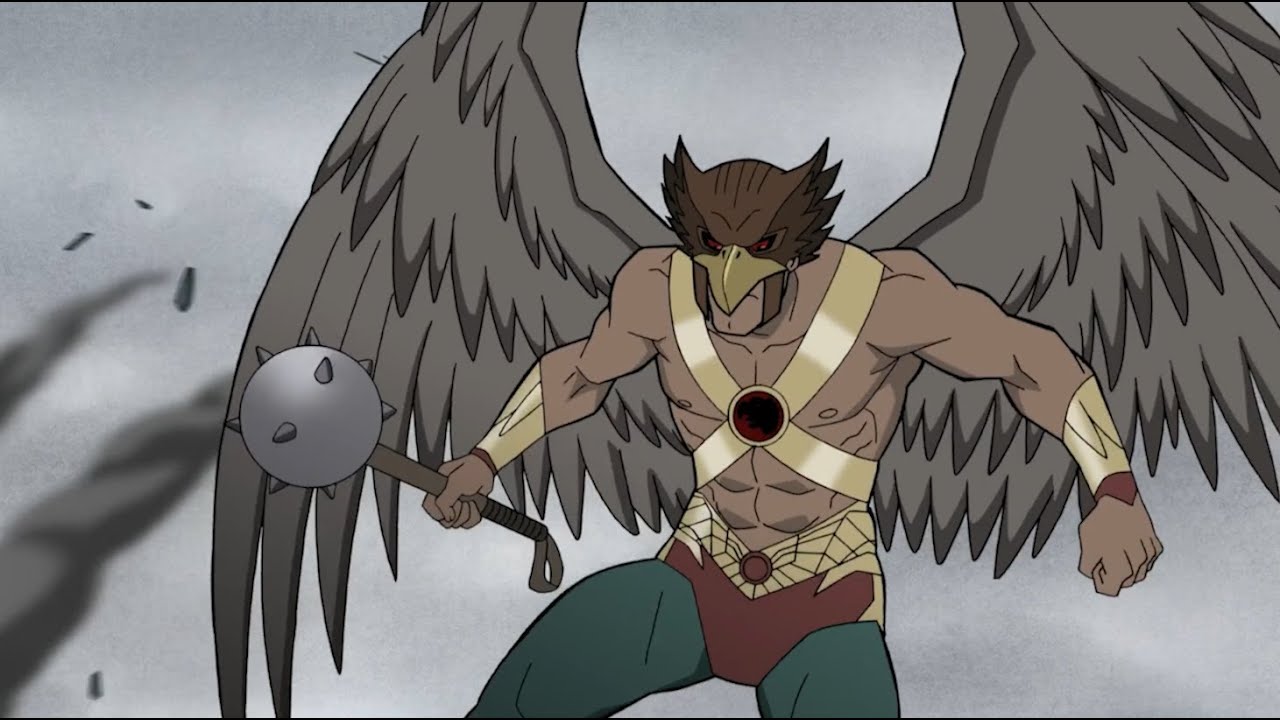 Hawkman (Tomorrowverse) Powers and Fight Scenes - Justice Society: World War II