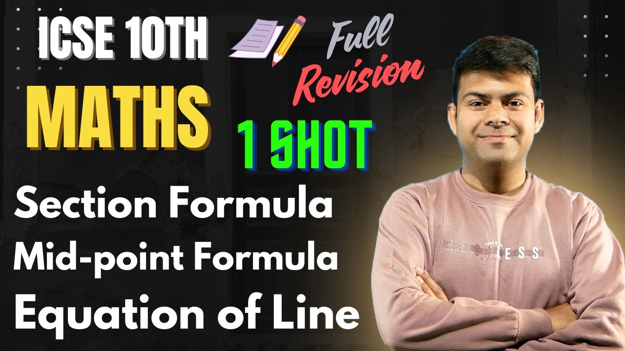Coordinate Geometry ICSE Class 10 Maths | 100% Most Expected Questions | Revision Day 3 🔥