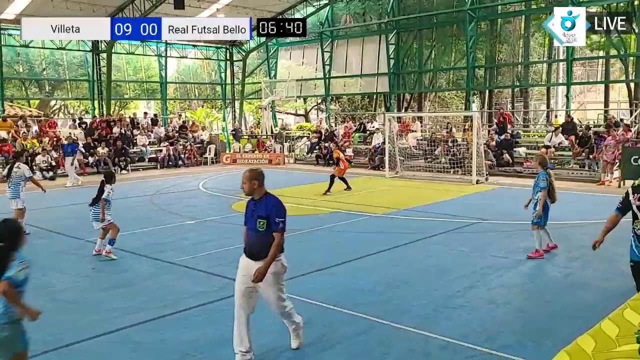 BABY FÚTBOL DE SALÓN 2026 (Fecha 2) -  Villeta vs Real Futsal Bello - Femenino