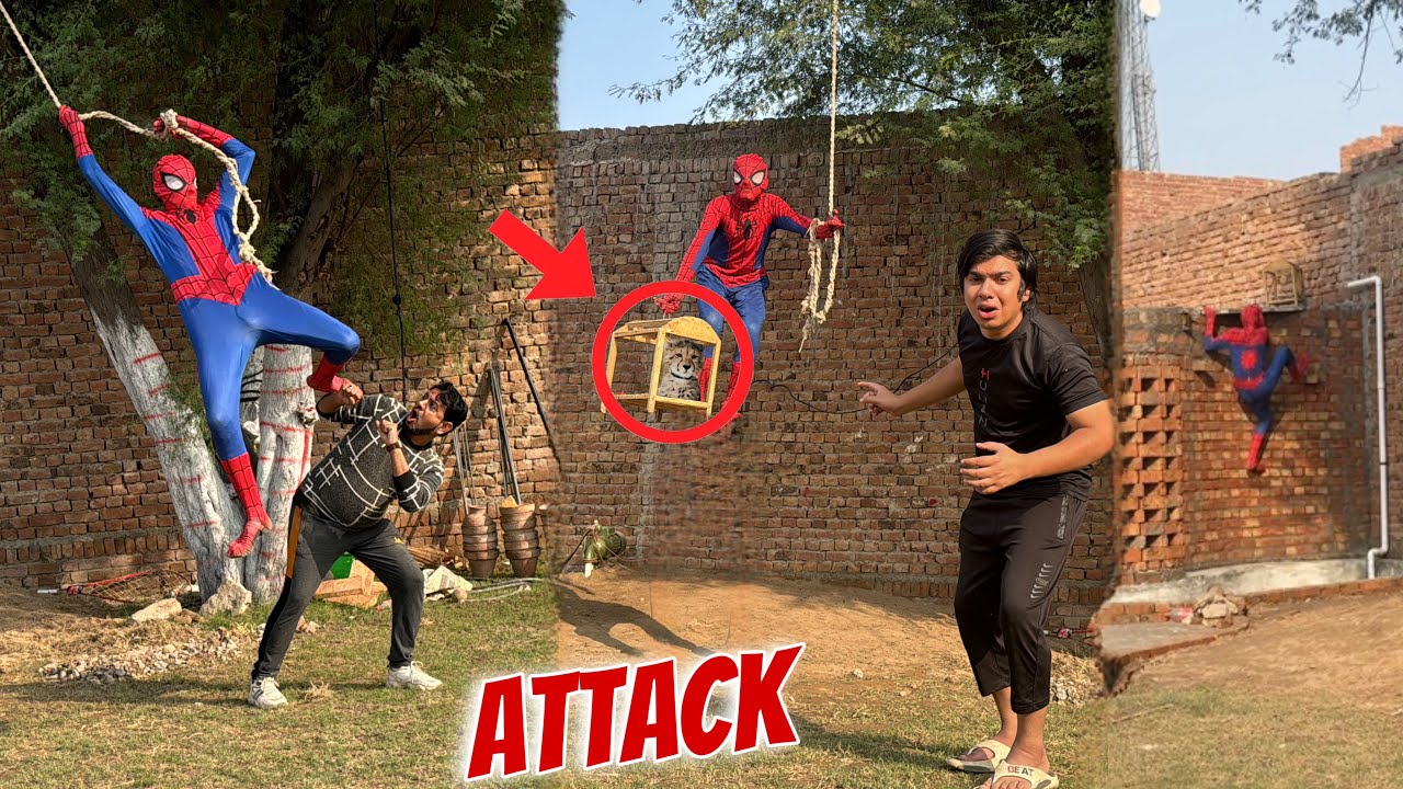 Spider-Man Ny Leopard Baby Chori Kr Lea 😰 Mamu Pr Attack Kr Ka 😱