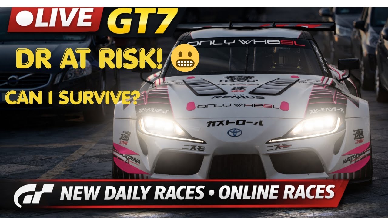 🔴 🔴 GT7 LIVE | Daily Races with DR A at RISK 😬 Can I Survive?🔴