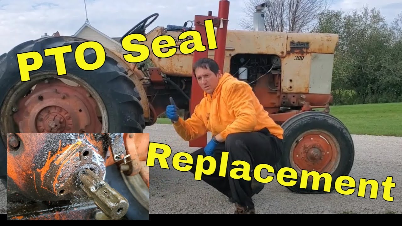 Замена сальника ВОМ трактора (Case 311B) #трактор #видеотрактора #case #casetractor