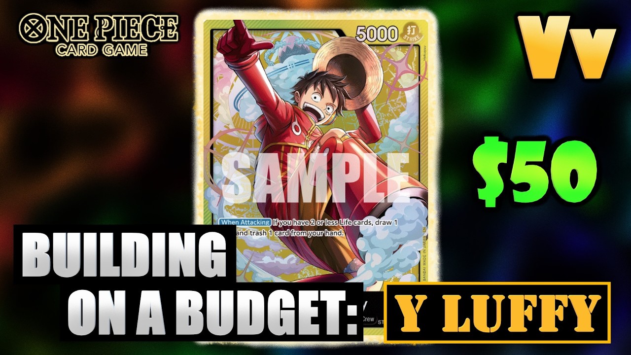One Piece TCG: Создание бюджетной колоды - Луффи, сборка с использованием Trigger Tempo, Flood и ...