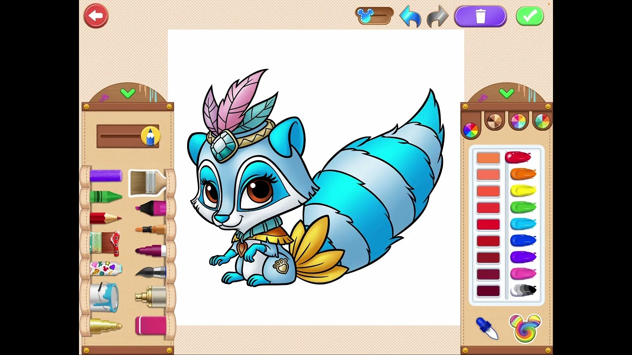 Disney Coloring World Plus Disney WHISKER HAVEN TALES Associated Characters Spotlight Video