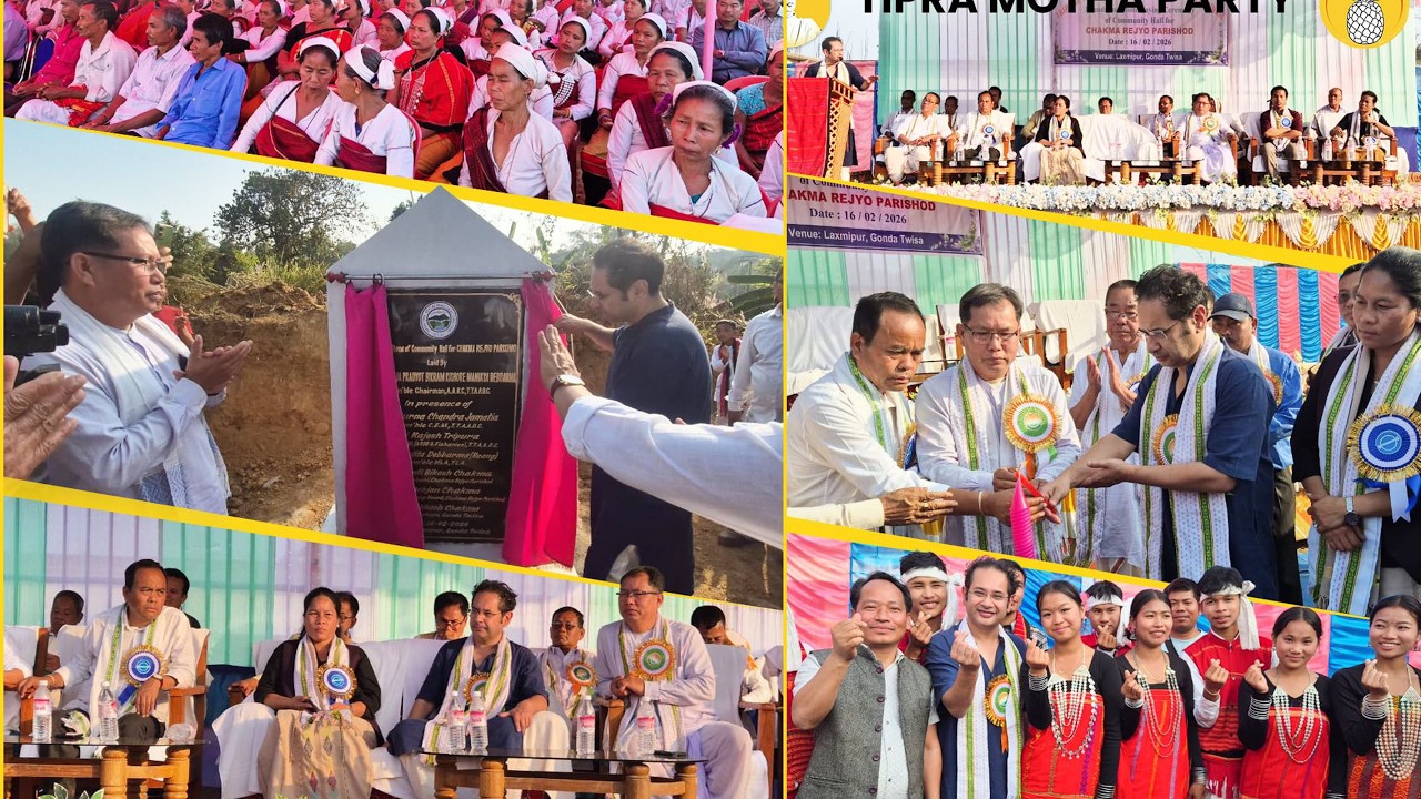 Bubagra ni Yakromwi Gondatwisa Amchaio Chakma Rejyo Parishod Community Hall ni Holongthai Kaijakha