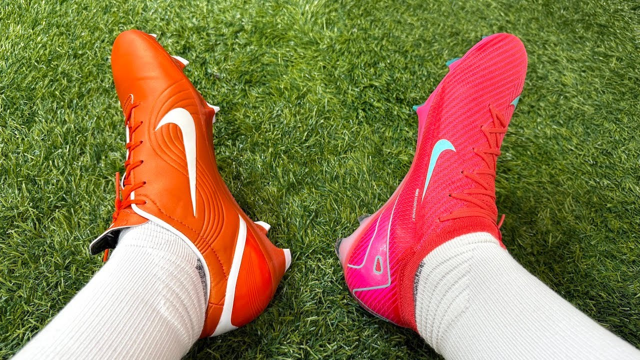 Cristiano Ronaldo’s FIRST football boots VS his NEWEST