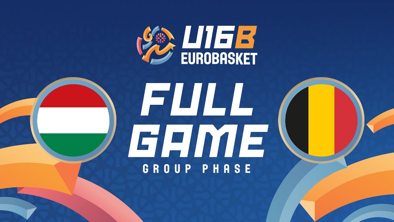 Group Phase | Hungary v Belgium | Full Basketball Game | FIBA U16 EuroBasket 2025 Division B