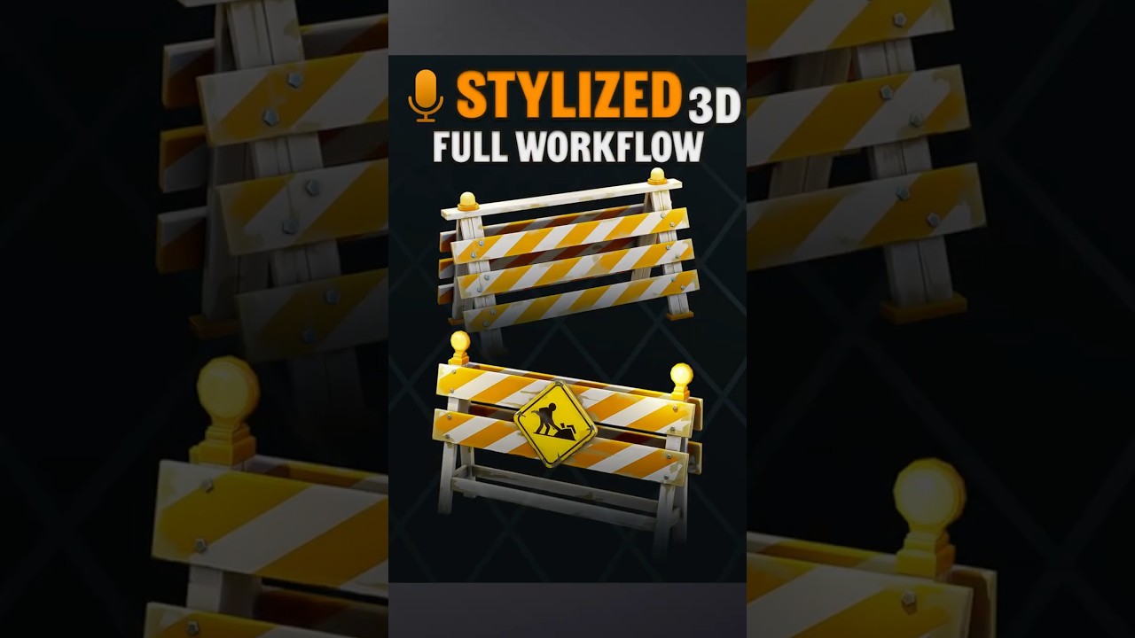 The FULL Game Asset Creation Workflow #Blender #SubstancePainter #3DModeling #StylizedArt #GameAsset