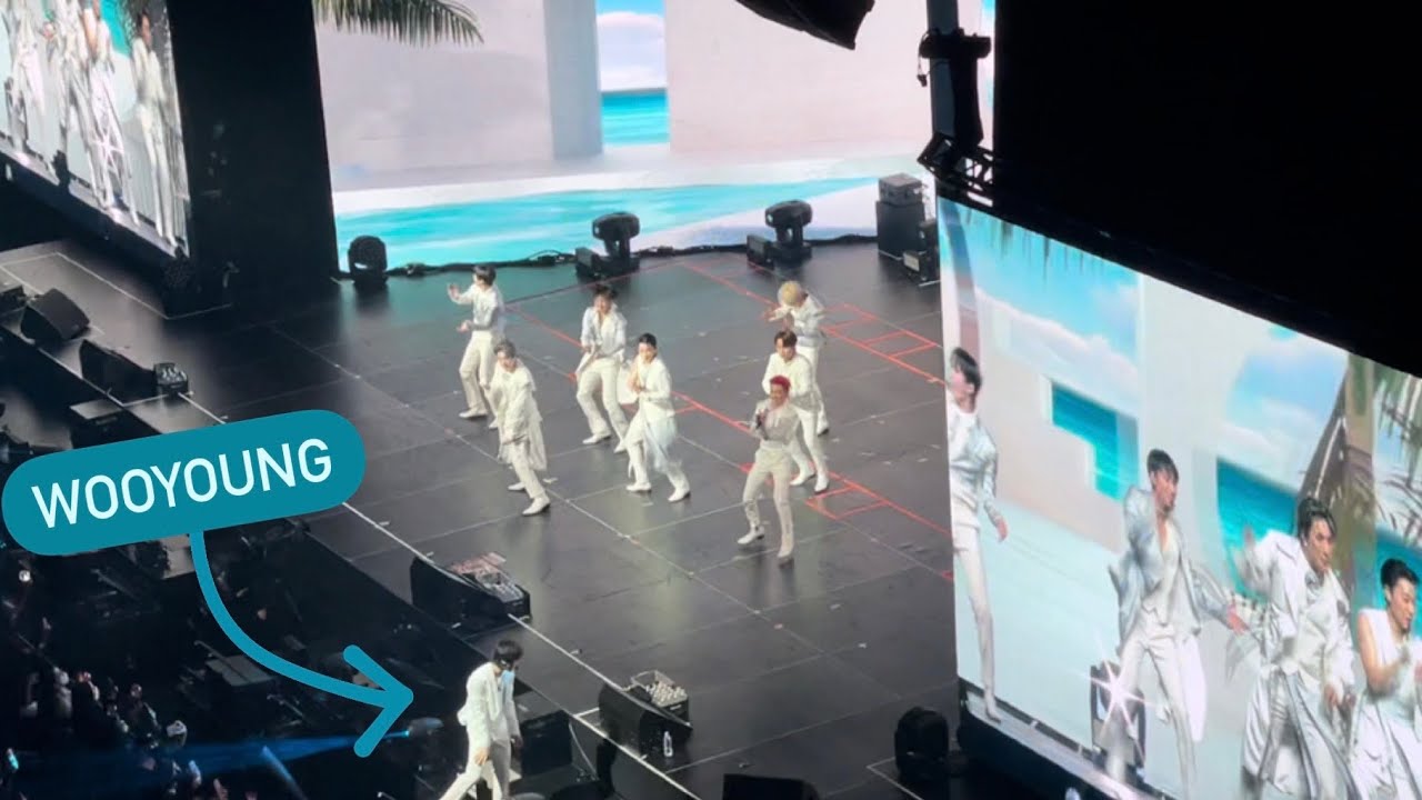 Wave + Ment (ft. Wooyoung forgetting to do the choreo) - Ateez in Chicago, The Fellowship 2022