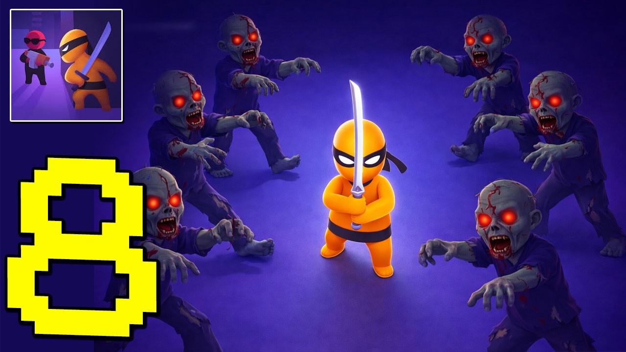 Stealth Master: Assassin Ninja - Gameplay Walkthrough Part 8 - Cute All Zombie (Android,iOS)