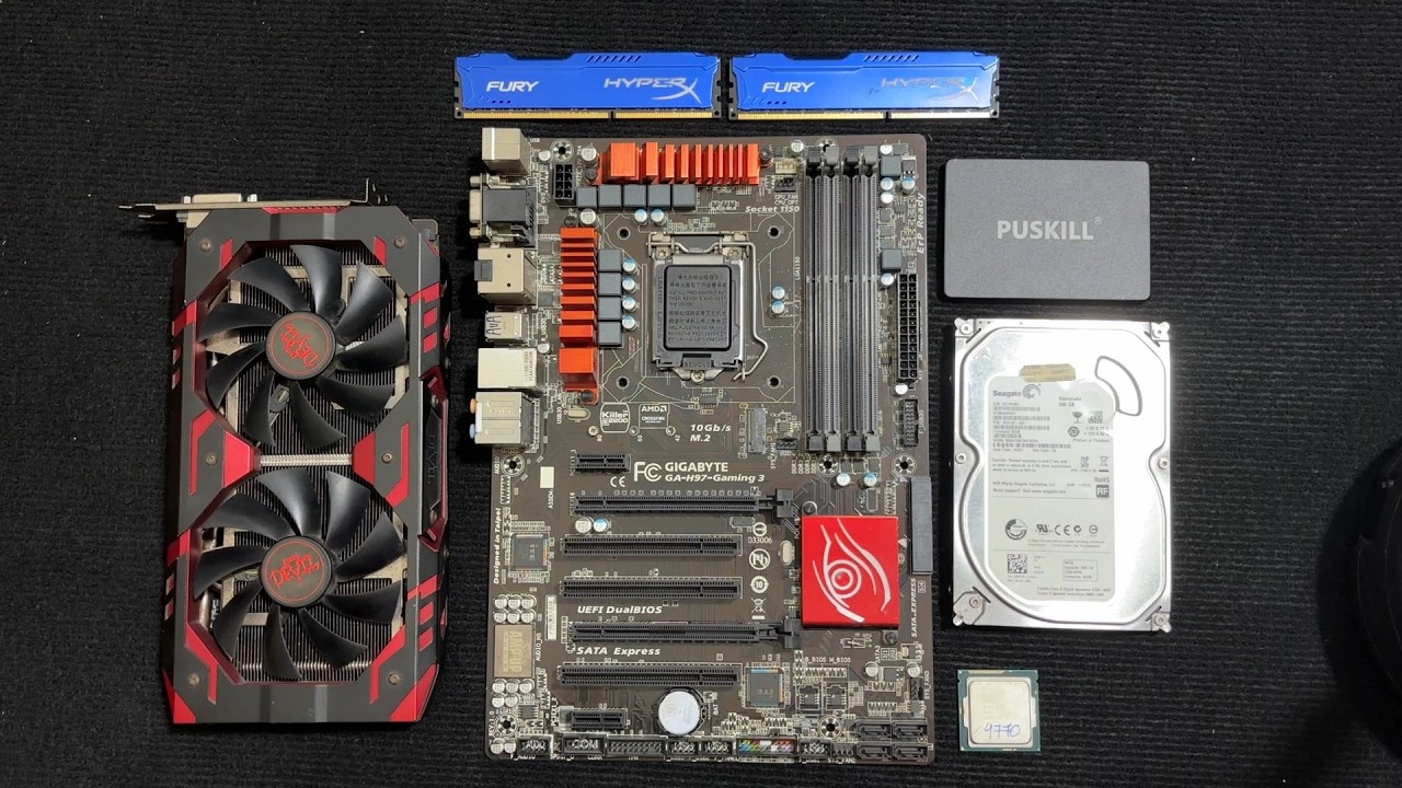 I7 4770 + RX 580 8GB Gaming PC Build