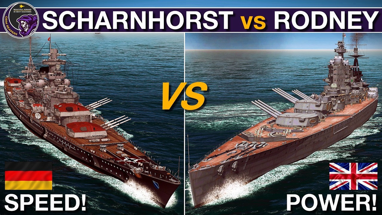 Scharnhorst vs HMS Rodney: Can The German Escape? | War on the Sea